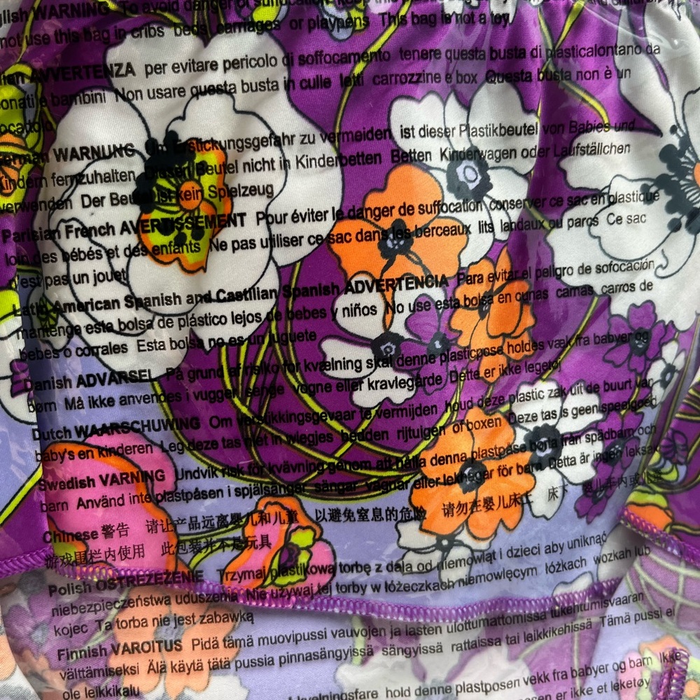 Savage X Fenty Juicy Purple Flower Poppy Print Mod Poppy Stretch-Satin Tap Short - Picture 10 of 15